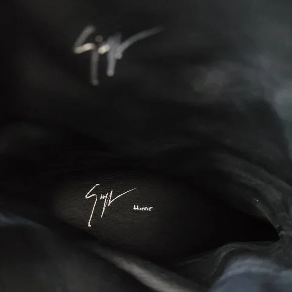 Men's Giuseppe Zanotti Nubuck Mid-Calf Moto Boots Size 41 - Picture 7 of 8